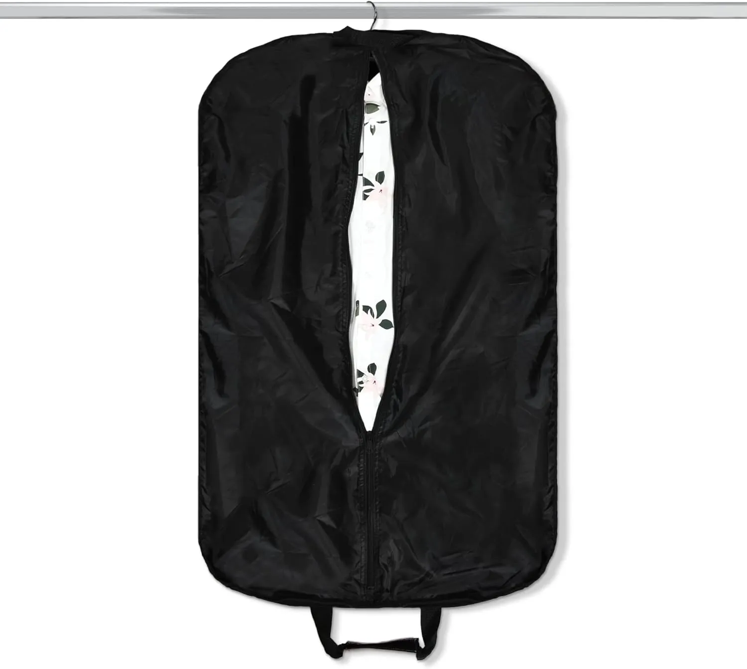 DALIX 39" Grey Business Garment Bag Pockets for Suits Dresses Clothing Foldable