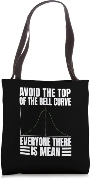 Data Analyst Statistician Business Consultant Bell Curve Tote Bag