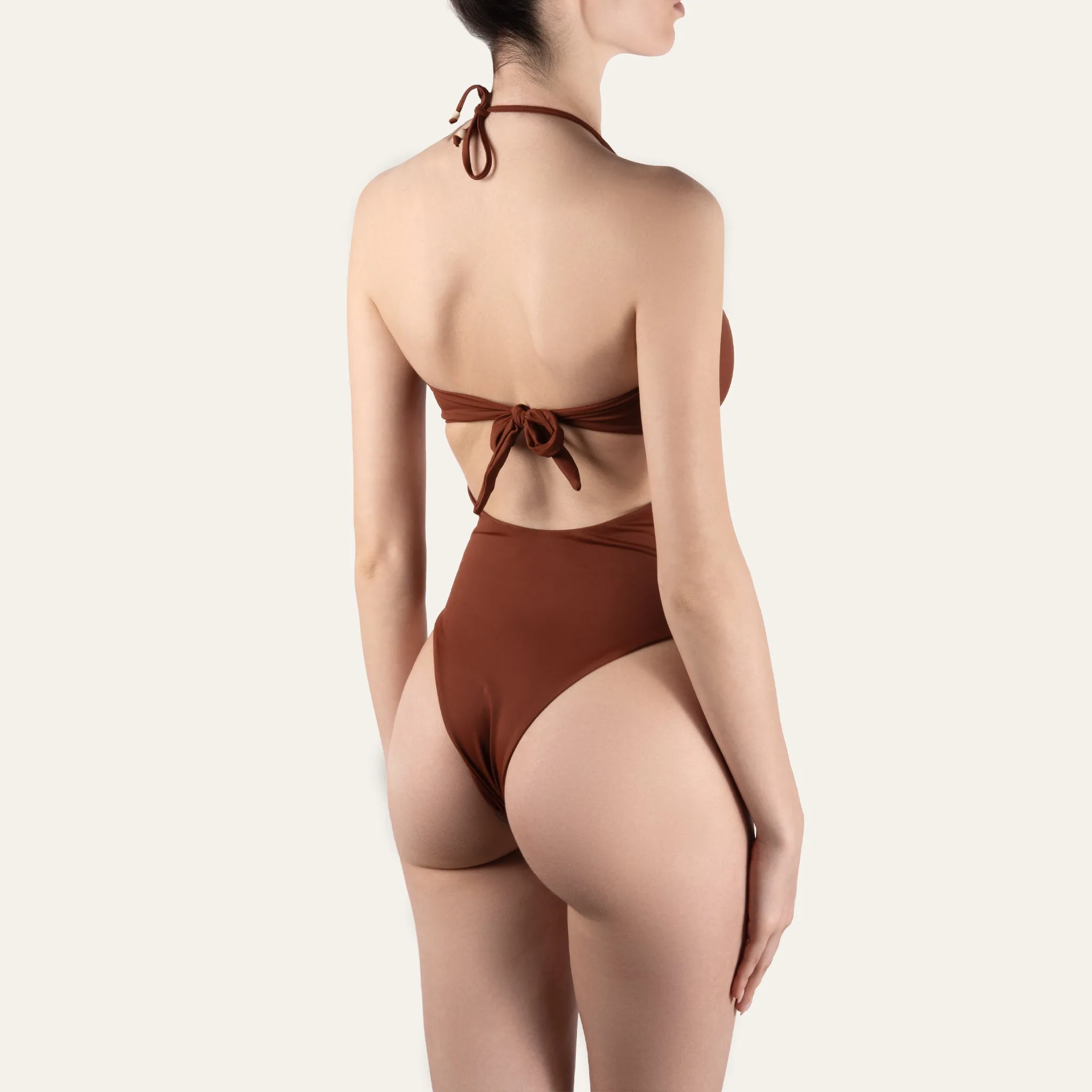 Deep Cutout One Piece Juniper