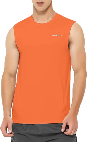 DEMOZU Men's Sleeveless Workout Swim Shirt Running Gym Athletic Muscle Tank Top Big and Tall