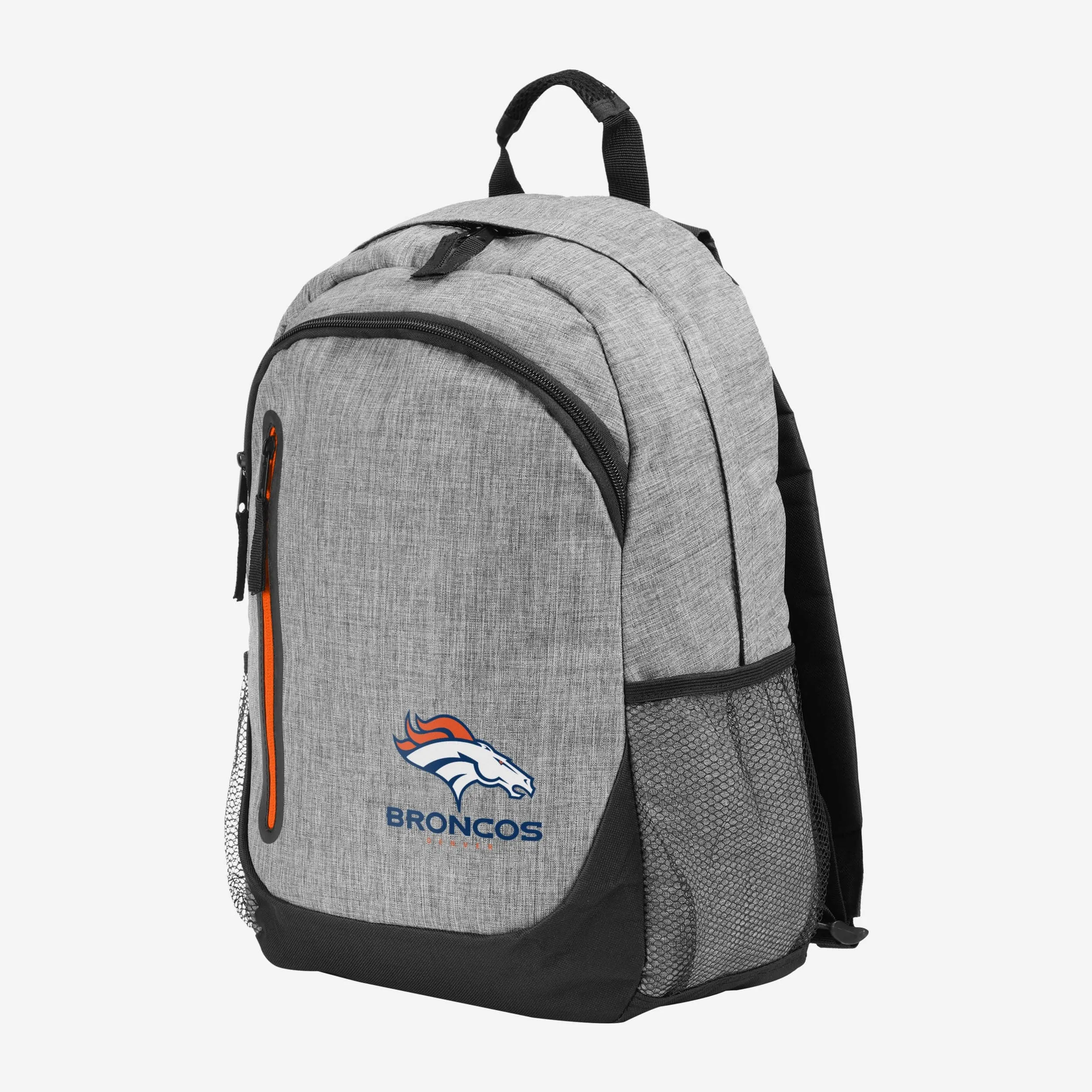 Denver Broncos Heather Grey Bold Color Backpack