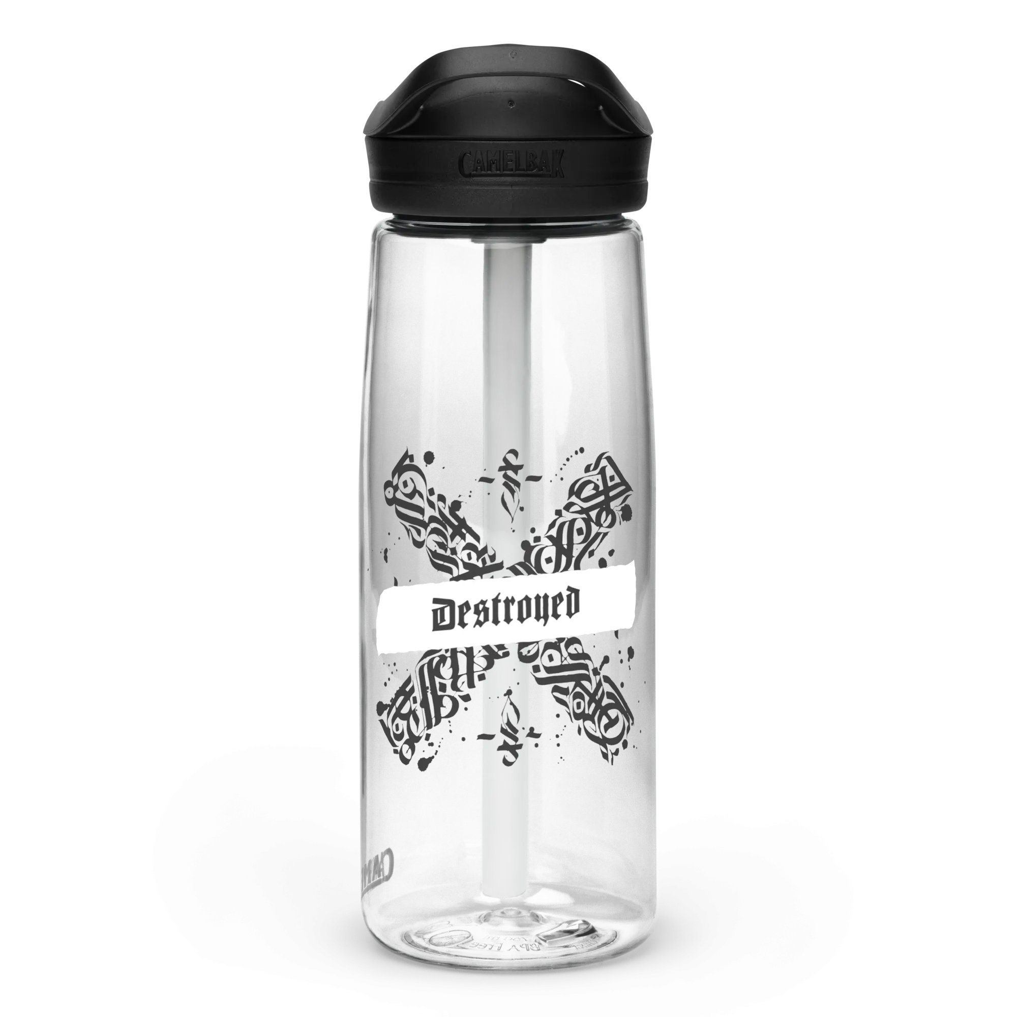 Destroyed design Sports water bottle