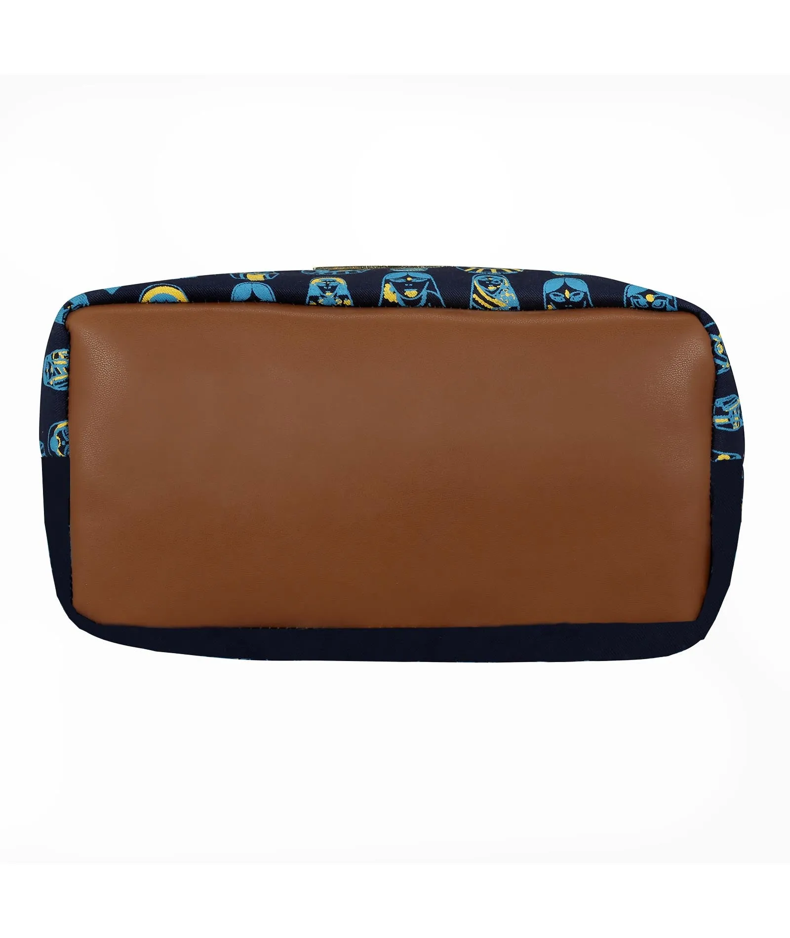 Doll Printed Drawstring Sling Bag Navy Blue
