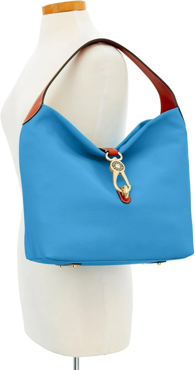 Dooney & Bourke Handbag & Wallet Set, Pebble Grain Leather Logo Lock Shoulder Bag and Coin Purse for Women