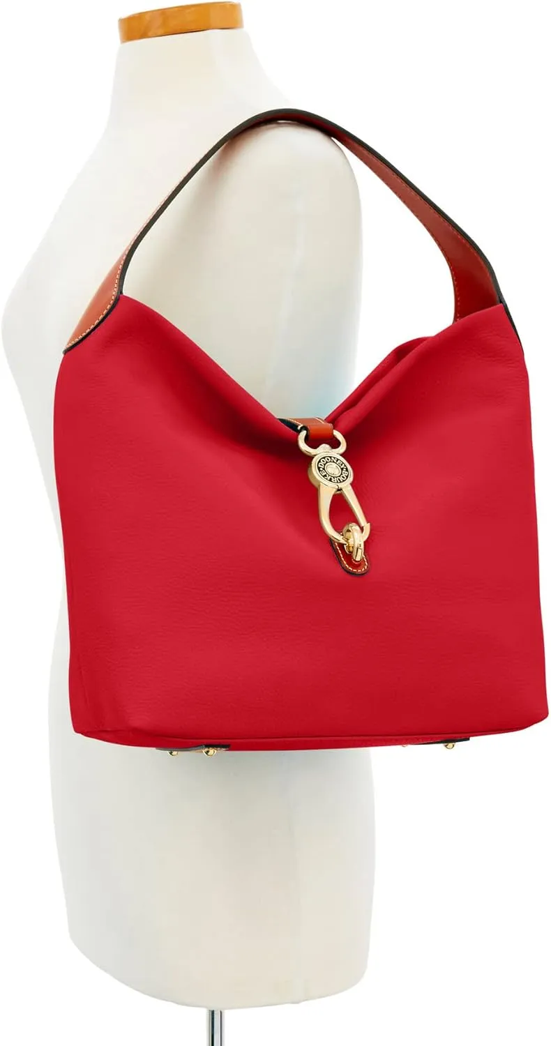 Dooney & Bourke Handbag & Wallet Set, Pebble Grain Leather Logo Lock Shoulder Bag and Coin Purse for Women