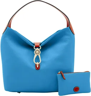 Dooney & Bourke Handbag & Wallet Set, Pebble Grain Leather Logo Lock Shoulder Bag and Coin Purse for Women