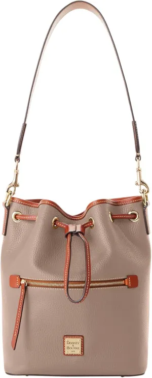 Dooney & Bourke Handbag, Pebble Grain Drawstring - Brown