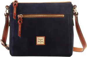 Dooney & Bourke Handbag, Suede Allison Crossbody - Navy