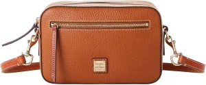 Dooney & Bourke Women's Camera Zip Crossbody in Pebble Grain Leather, Small Handbag with Adjustable Shoulder Strap