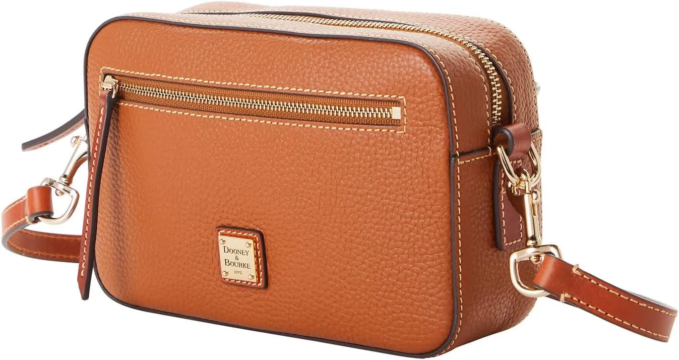 Dooney & Bourke Women's Camera Zip Crossbody in Pebble Grain Leather, Small Handbag with Adjustable Shoulder Strap