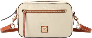Dooney & Bourke Women's Camera Zip Crossbody in Pebble Grain Leather, Small Handbag with Adjustable Shoulder Strap