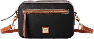 Dooney & Bourke Women's Camera Zip Crossbody in Pebble Grain Leather, Small Handbag with Adjustable Shoulder Strap