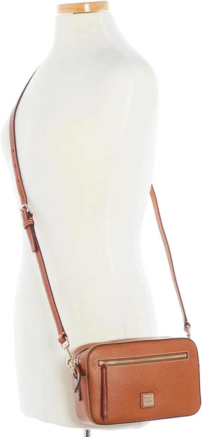 Dooney & Bourke Women's Camera Zip Crossbody in Pebble Grain Leather, Small Handbag with Adjustable Shoulder Strap