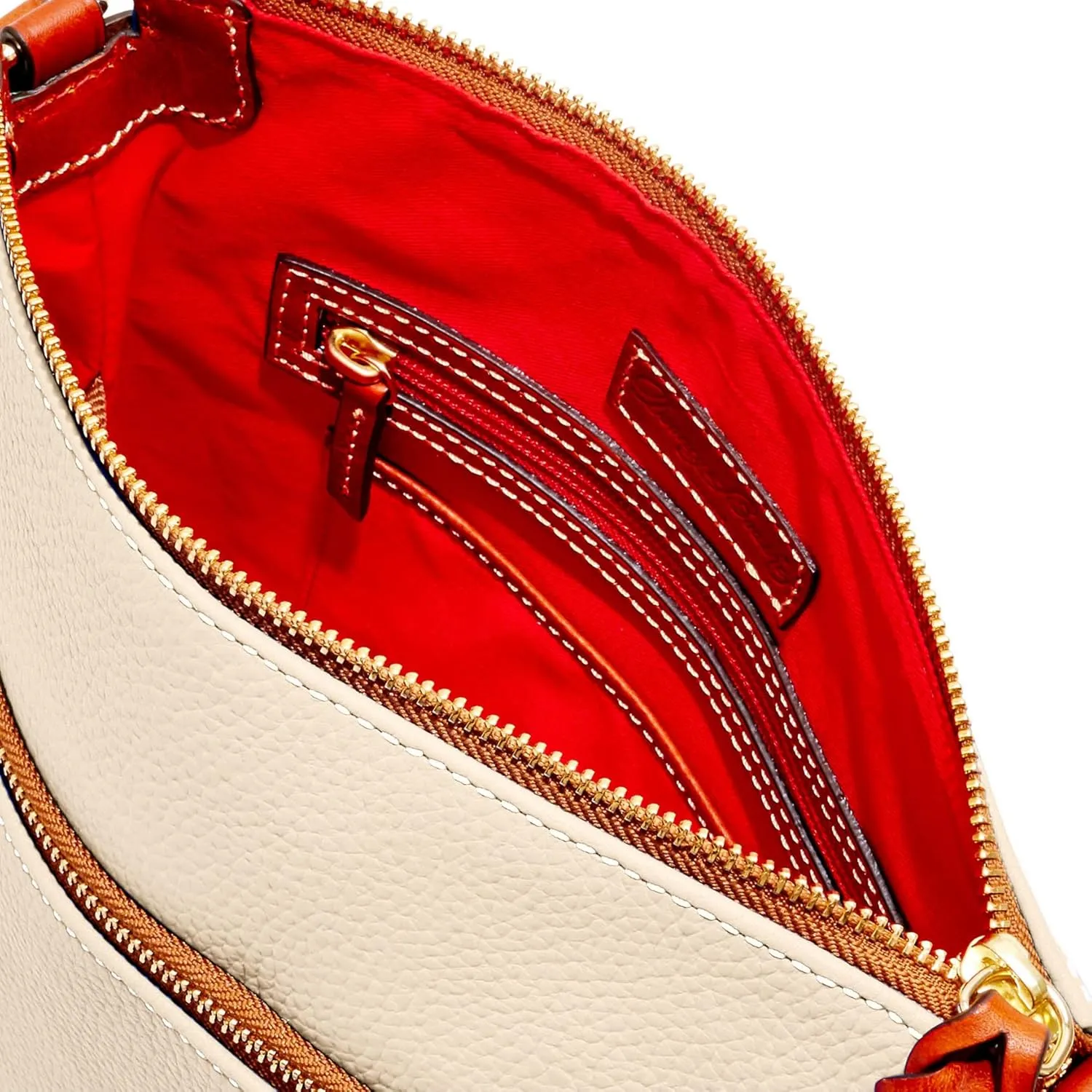 Dooney & Bourke Women's Crossbody in Pebble Grain Leather, Large Handbag with Adjustable Shoulder Strap