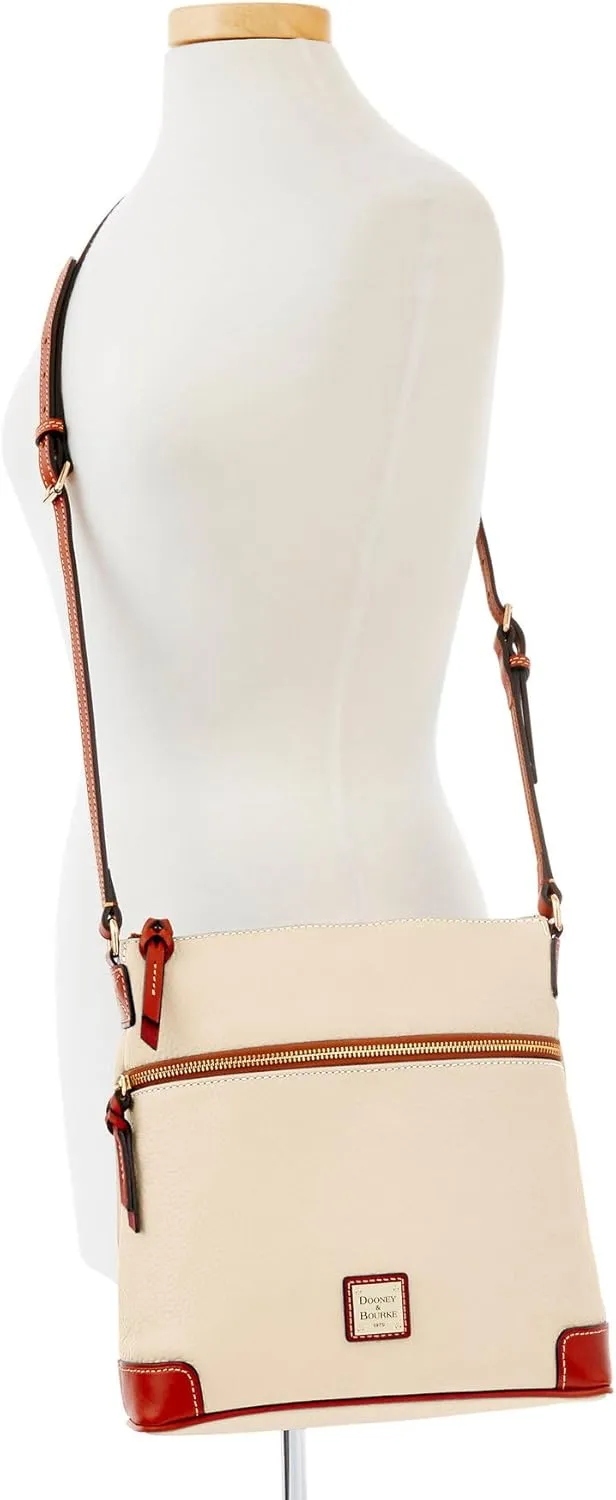 Dooney & Bourke Women's Crossbody in Pebble Grain Leather, Large Handbag with Adjustable Shoulder Strap