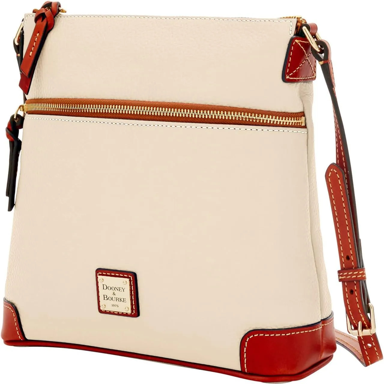 Dooney & Bourke Women's Crossbody in Pebble Grain Leather, Large Handbag with Adjustable Shoulder Strap