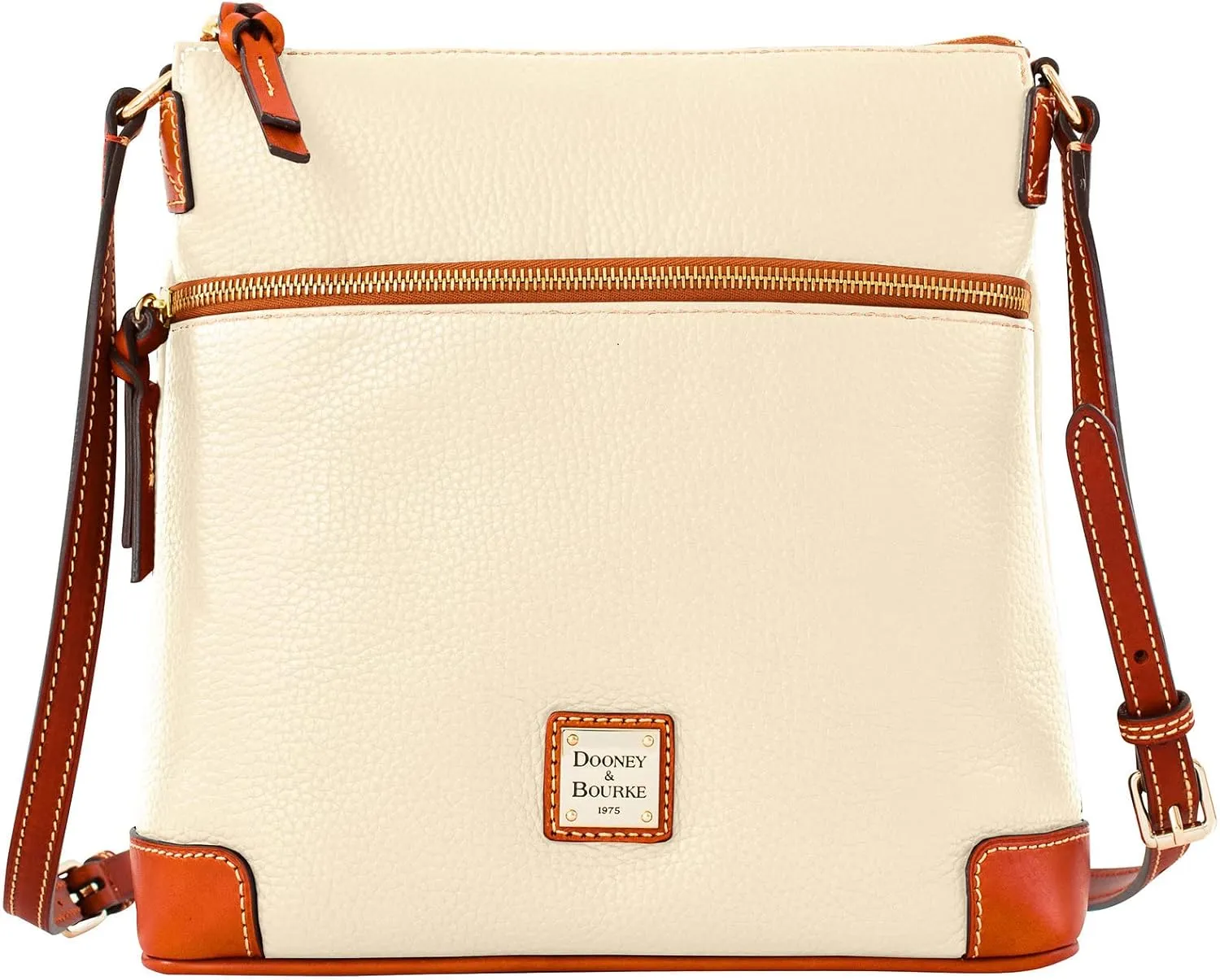 Dooney & Bourke Women's Crossbody in Pebble Grain Leather, Large Handbag with Adjustable Shoulder Strap