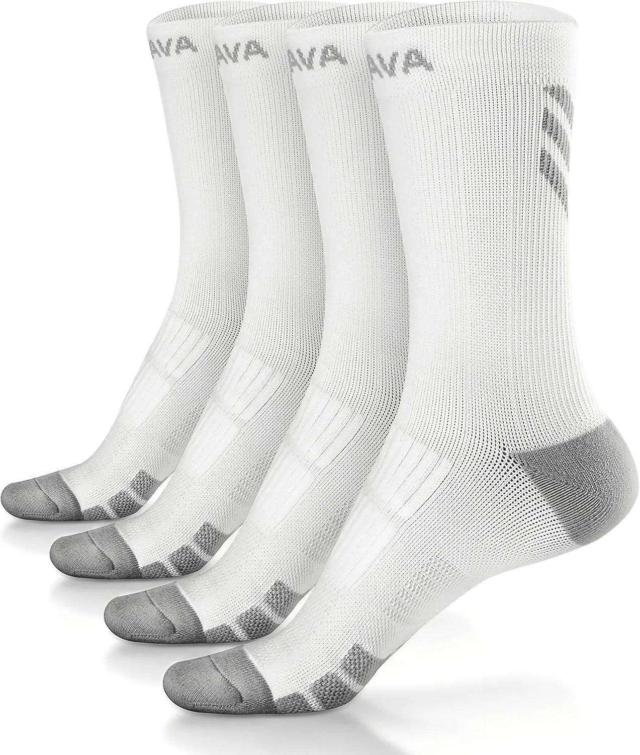 DOVAVA Dri-tech Compression Crew Socks (4/6 Pairs), Comfort Boost Circulation