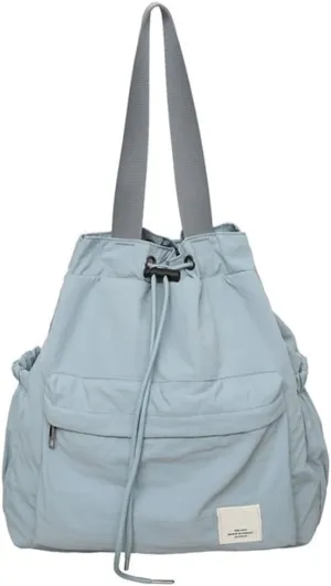 Drawstring Backpack Leisure Handbag Large Capacity Backpack Casual Daypacks Student School Bag Travel Bag for Teens
