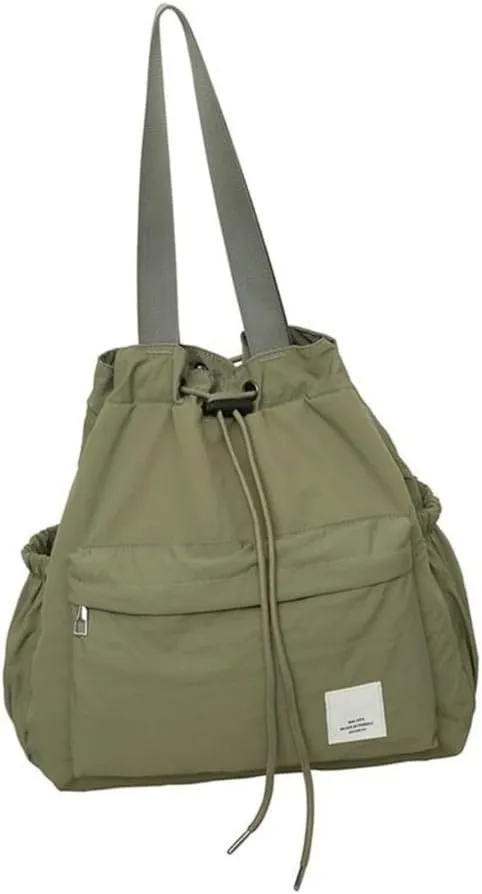 Drawstring Backpack Leisure Handbag Large Capacity Backpack Casual Daypacks Student School Bag Travel Bag for Teens