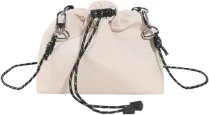 Drawstring Crossbody Bag for Women Nylon Bucket Bag Waterproof Tote Handbag Lightweight Shoulder Bag Satchel Bag
