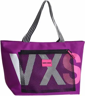 Dry wet separation Korean style super large capacity beach travel shopping bag letter women's tote bag
