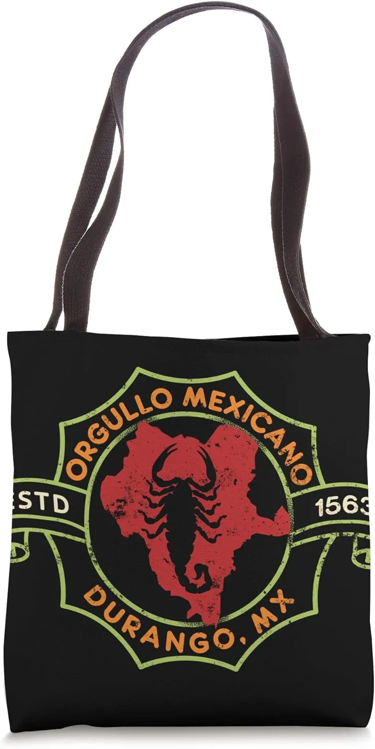 Durango State of Mexico Grunge Emblem Tote Bag