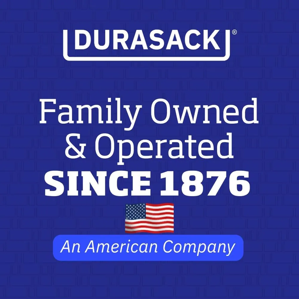 DURASACK Heavy Duty Storage Tote Bag with Zipper Top 22-Gallon Rugged Woven Polypropylene Moving Bag, Reusable Self-Standing Design, Holds up to 500 Pounds, Single, Blue