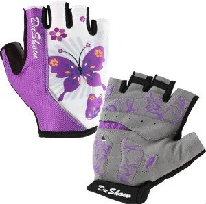 DuShow Women Half Finger Cycling Gloves,Gel Padded Anti-Slip Shock-Absorbing Mountain Road Bicycle Biking Bike Short Fingerless Gloves