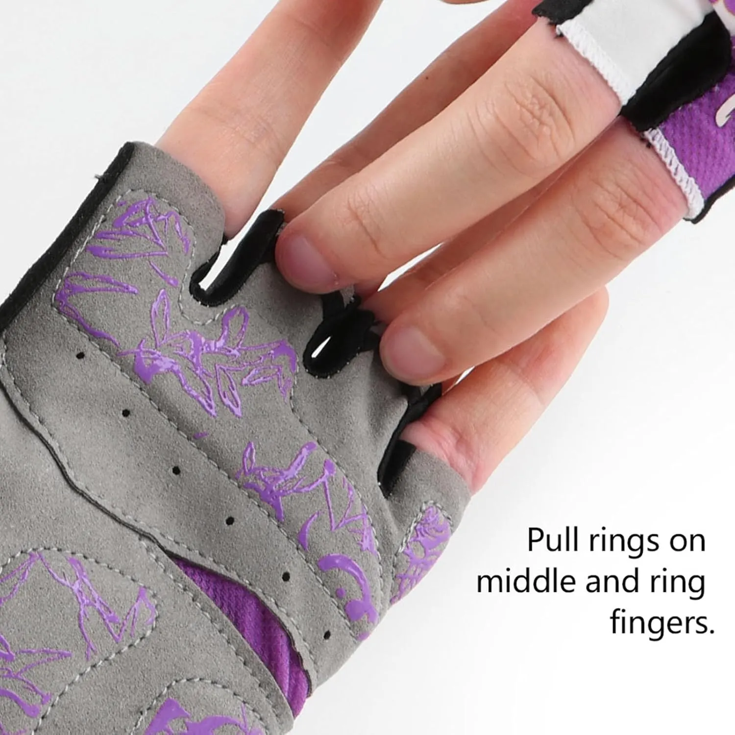 DuShow Women Half Finger Cycling Gloves,Gel Padded Anti-Slip Shock-Absorbing Mountain Road Bicycle Biking Bike Short Fingerless Gloves