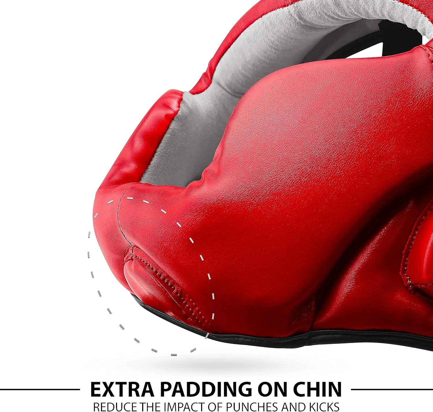 DXM SPORTS Boxing Headgear for MMA Training, Sparring Kickboxing - Adjustable Safety Head Guard for Muay Thai, Karate, Taekwondo