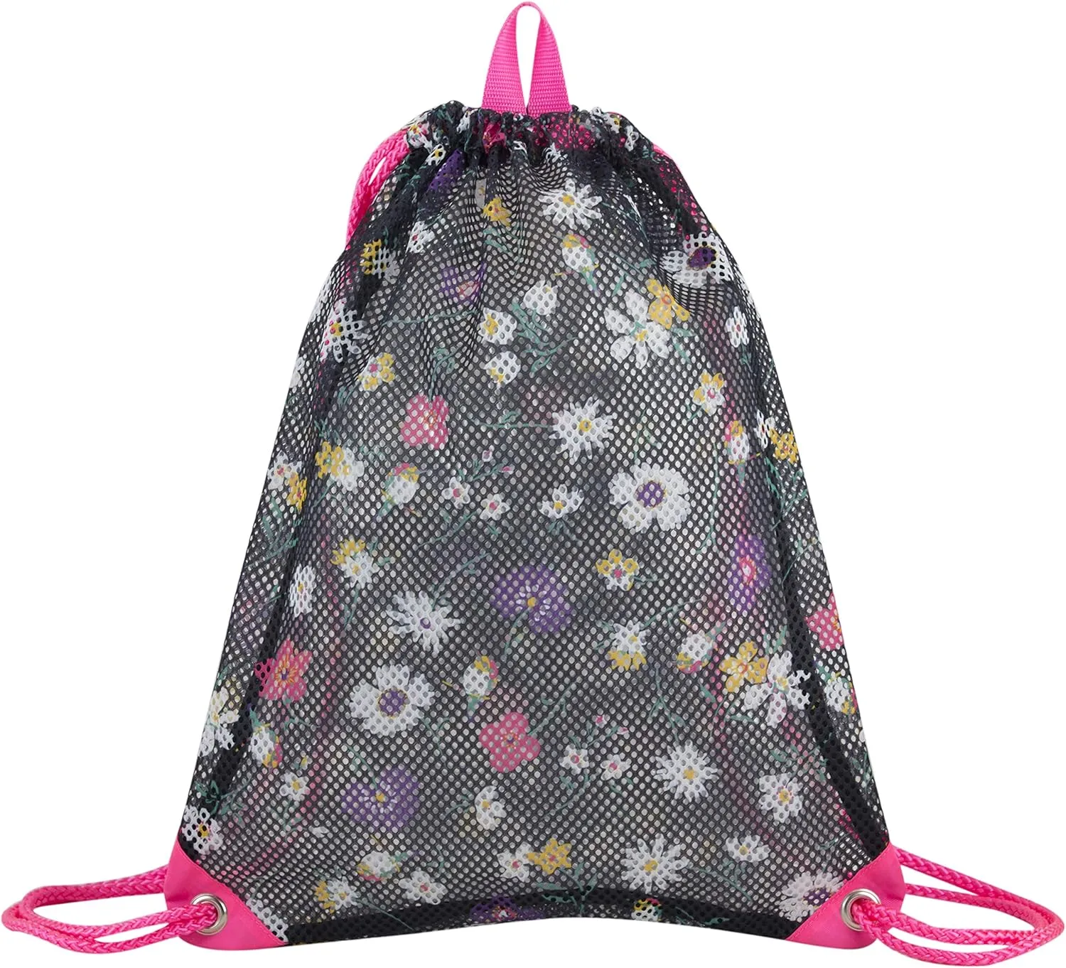 Eastsport Sport Lightweight Mesh Beach Bag Drawstring Sackpack Backpack for Travel, Gym, College, Shopping