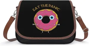 Eat The Panic Evil Eye Crossbody Shoulder Messenger Women Bag Pu Leather Office Work Business for Handbag Crossbody Bag