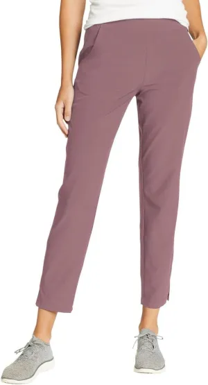 Eddie Bauer Travel Pants Women - Lightweight Elastic Waistband Ankle Pants