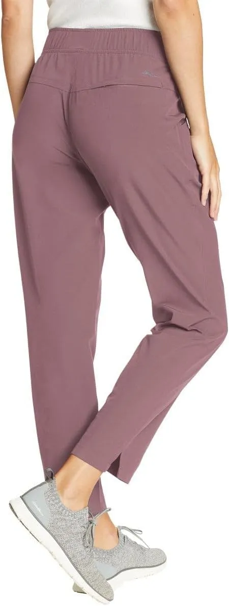 Eddie Bauer Travel Pants Women - Lightweight Elastic Waistband Ankle Pants