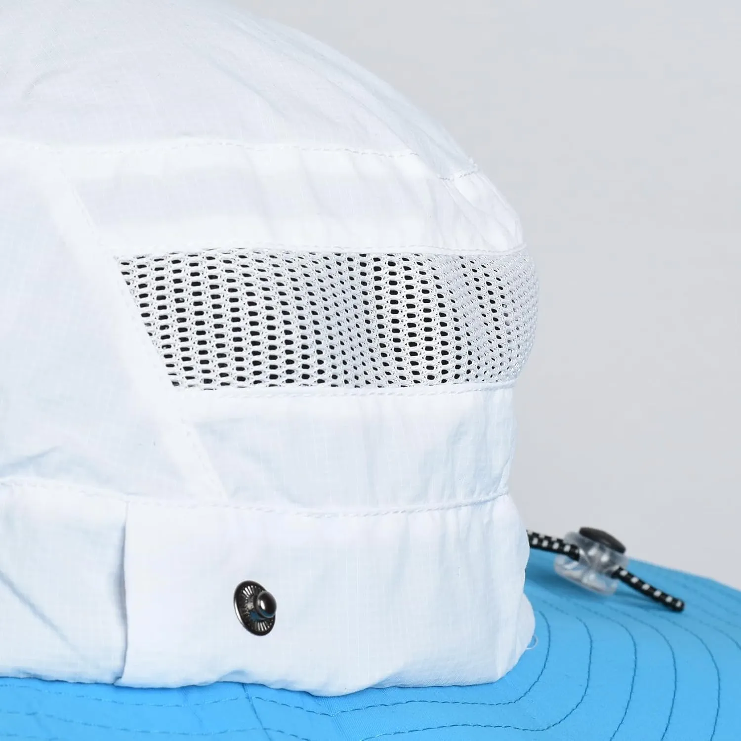 EDTREK Adventure Sun Hat for Womens Mens Kids Wide Brim Boonie with Sunglasses Hole Breathable Beach Hat