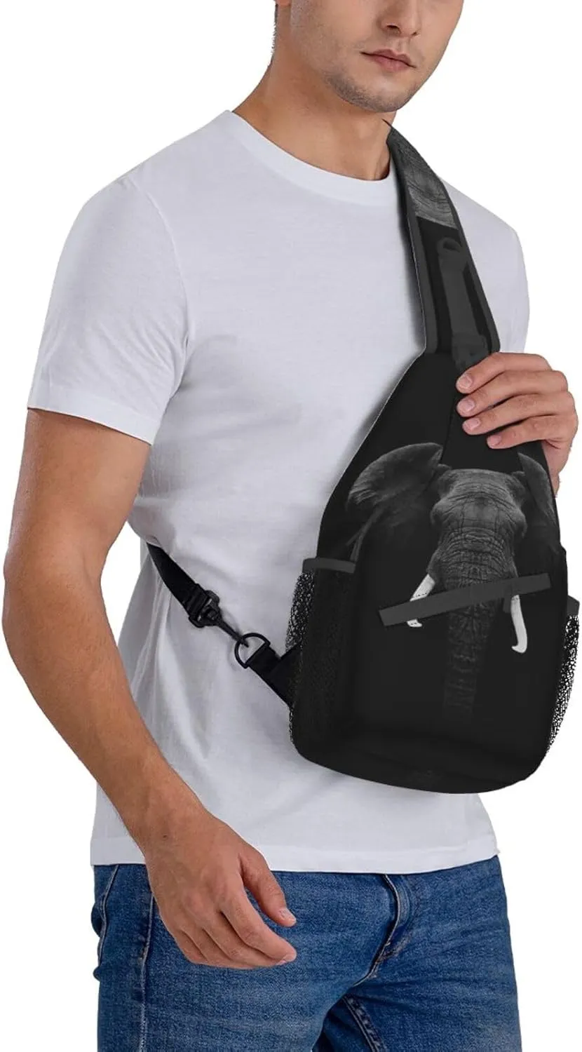 Elephant Crossbody Bag Animal Shoulder Bag Backpack Cute Sling Bag Chest Casual Daypack for Outdoor