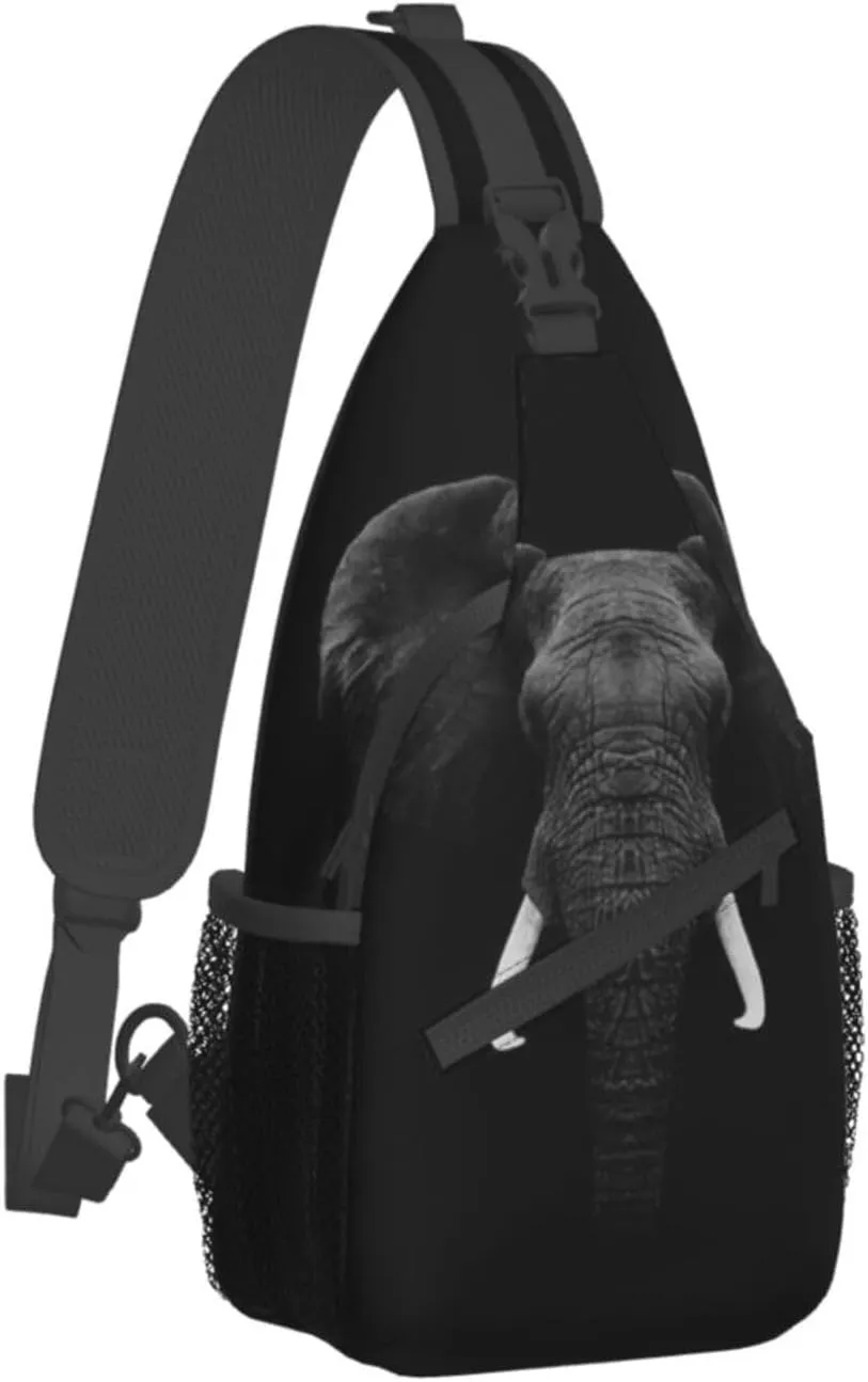 Elephant Crossbody Bag Animal Shoulder Bag Backpack Cute Sling Bag Chest Casual Daypack for Outdoor