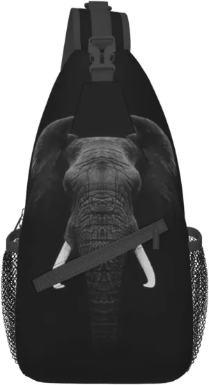 Elephant Crossbody Bag Animal Shoulder Bag Backpack Cute Sling Bag Chest Casual Daypack for Outdoor