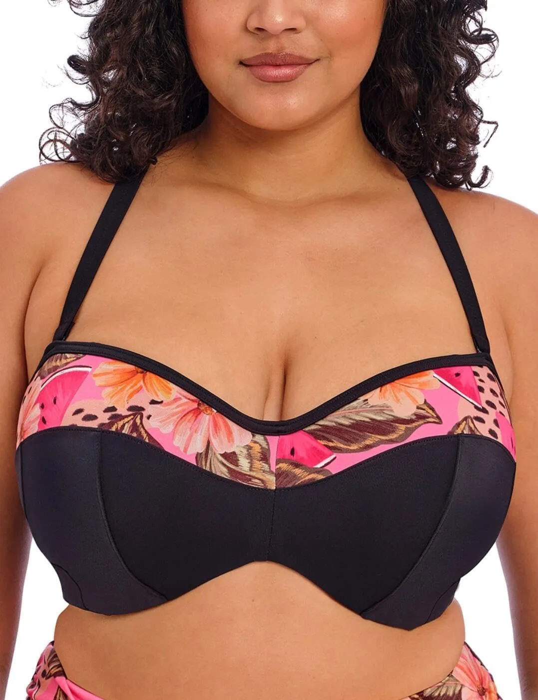 Elomi Women's Cabana Nights Underwire Bandeau Bikini Top