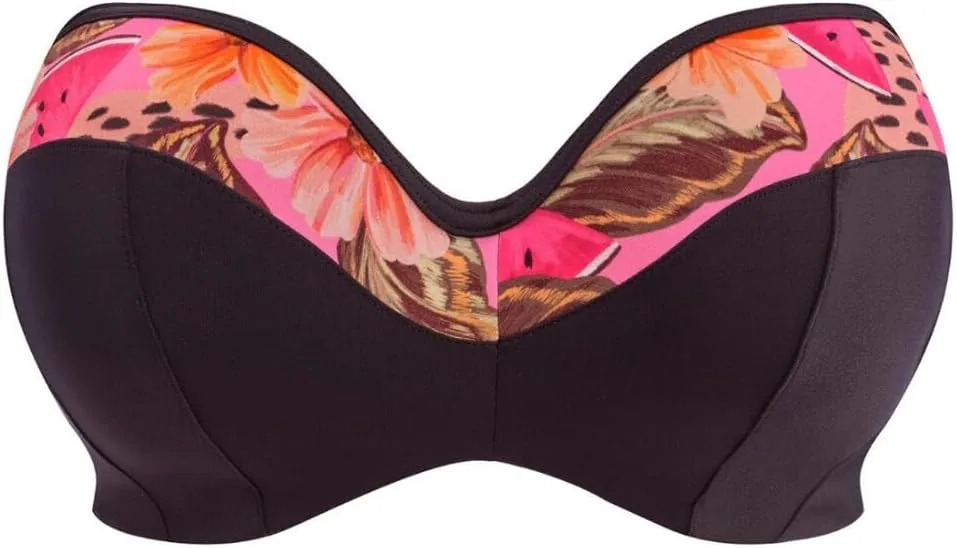 Elomi Women's Cabana Nights Underwire Bandeau Bikini Top