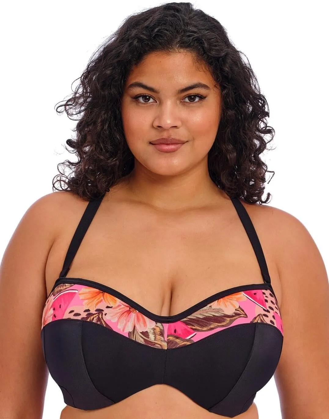 Elomi Women's Cabana Nights Underwire Bandeau Bikini Top
