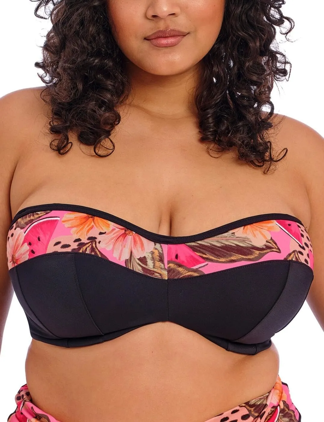 Elomi Women's Cabana Nights Underwire Bandeau Bikini Top