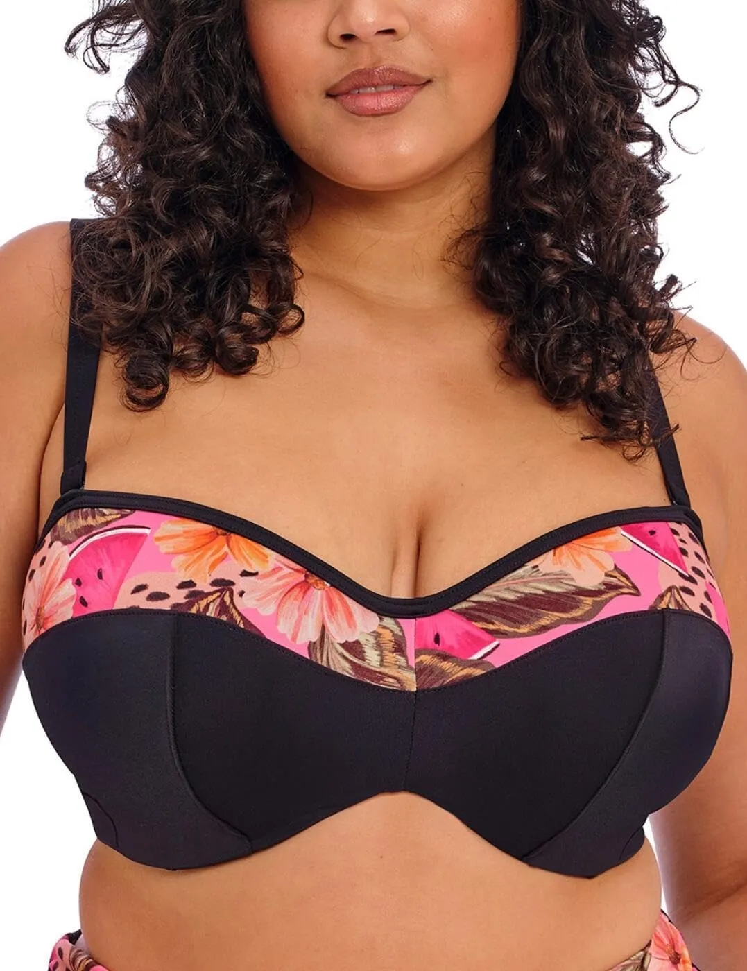 Elomi Women's Cabana Nights Underwire Bandeau Bikini Top
