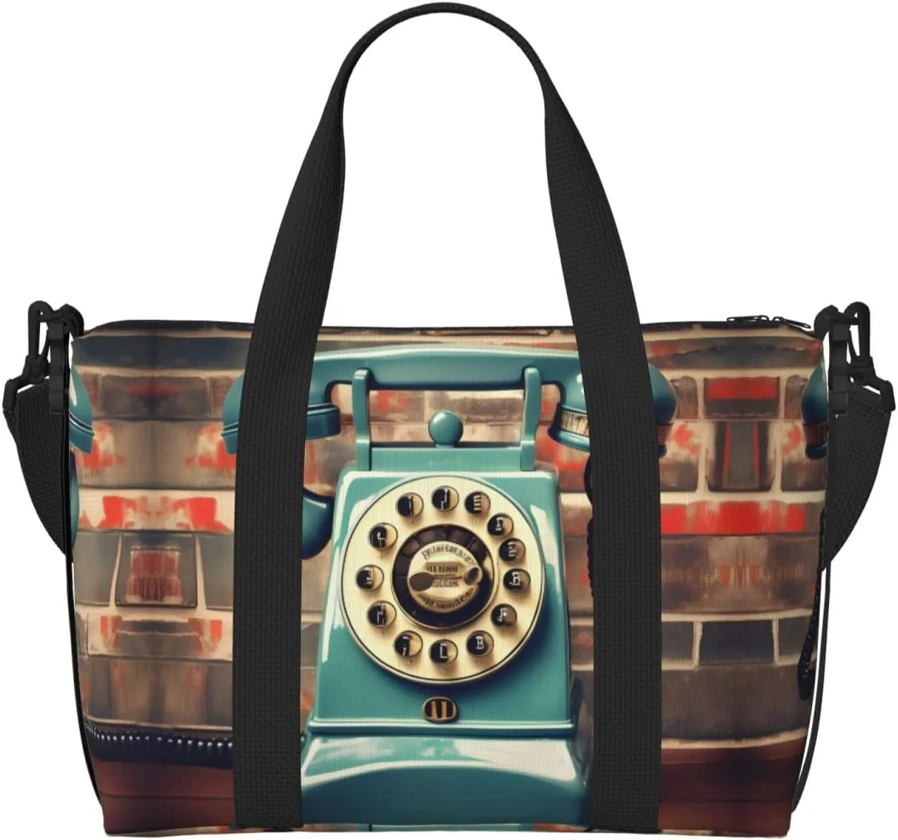 England Uk Retro London Telephones Printingtravel Gym Bag For Tote Bag Carry On Luggage Sport Duffle