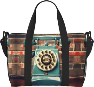 England Uk Retro London Telephones Printingtravel Gym Bag For Tote Bag Carry On Luggage Sport Duffle