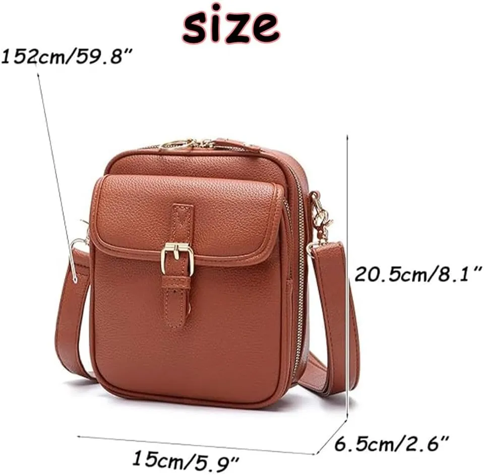 Enjoyaitlife Crossbody Bag, Enjoyaitlife Crossbody Purse, Large Capacity Anti-Theft Vintage Bag with 10 Card Slots