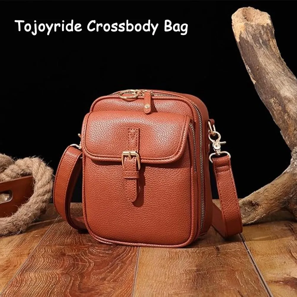 Enjoyaitlife Crossbody Bag, Enjoyaitlife Crossbody Purse, Large Capacity Anti-Theft Vintage Bag with 10 Card Slots
