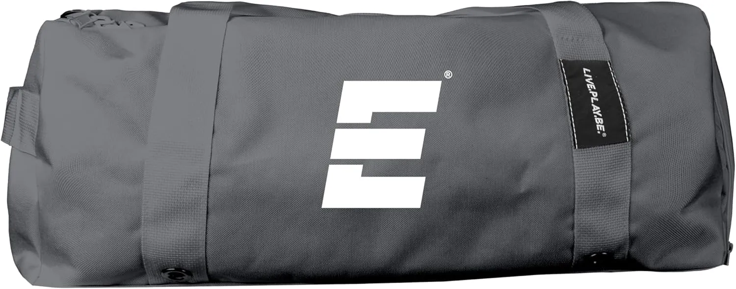 EPOCH LACROSSE - Unisex Training Bag, Athletic Duffle Bag, Gym Bag for Women and Men, 600D Nylon with Industrial Zipper, Shoulder Strap, Extra Storage Compartment - Grey