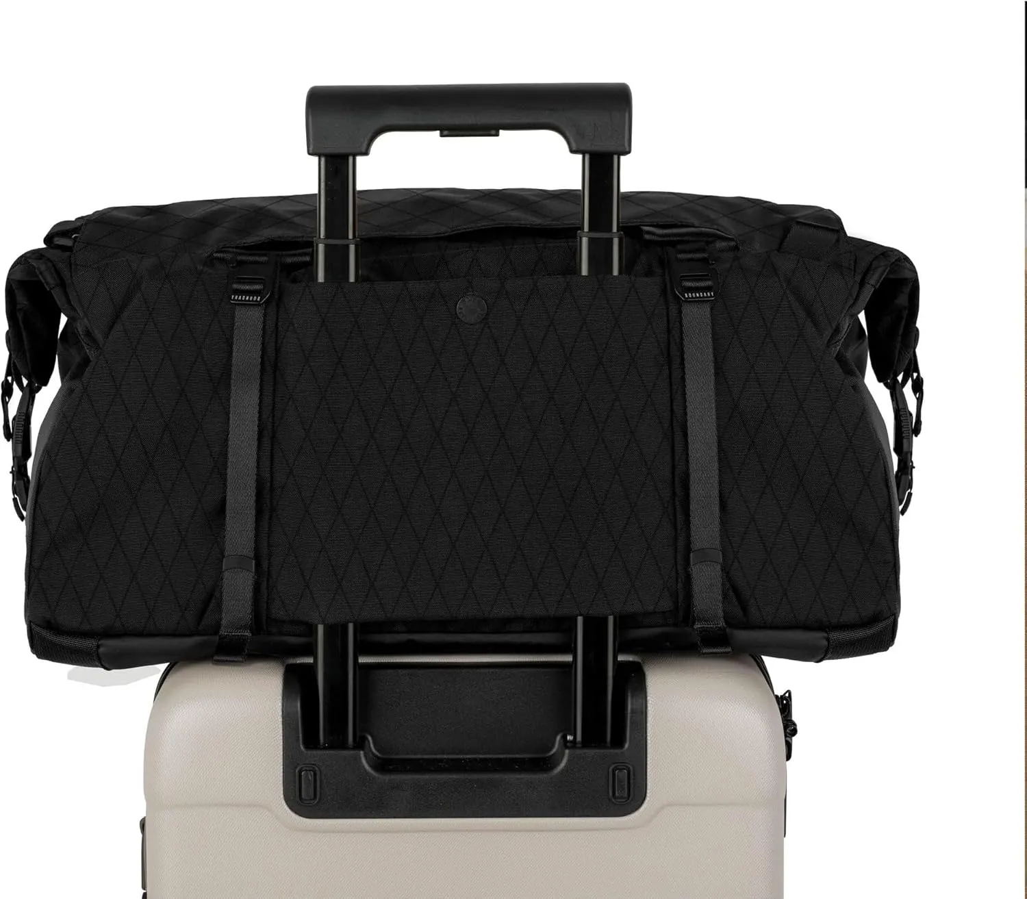 Errant Modular Duffel Bag Jet Black X-Pac – 35L Weekender, Travel Duffel Backpack, Waterproof, Ventilated Wet/Dry Compartment